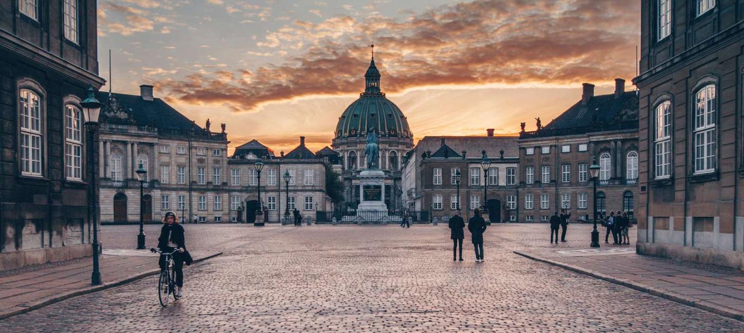 Amalienborg Palace in central Copenhagen