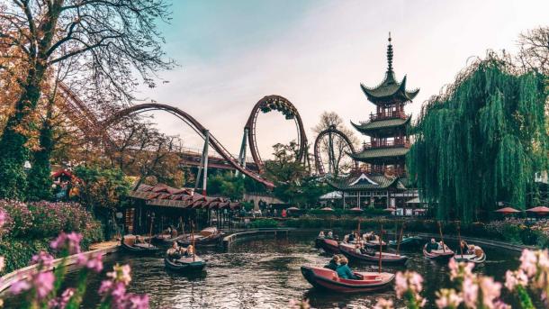 Tivoli Gardens in Copenhagen