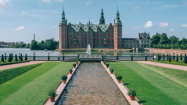 Frederiksborg Castle in Hillerød north of Copenhagen