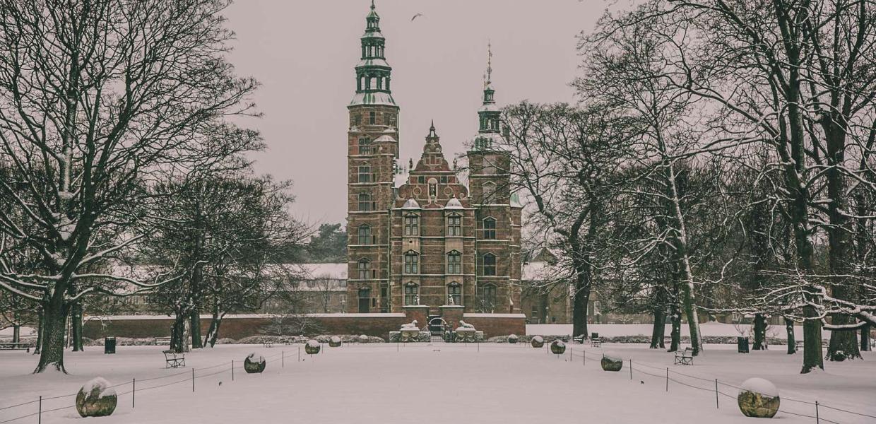 Copenhagen's Rosenborg Castle in winter